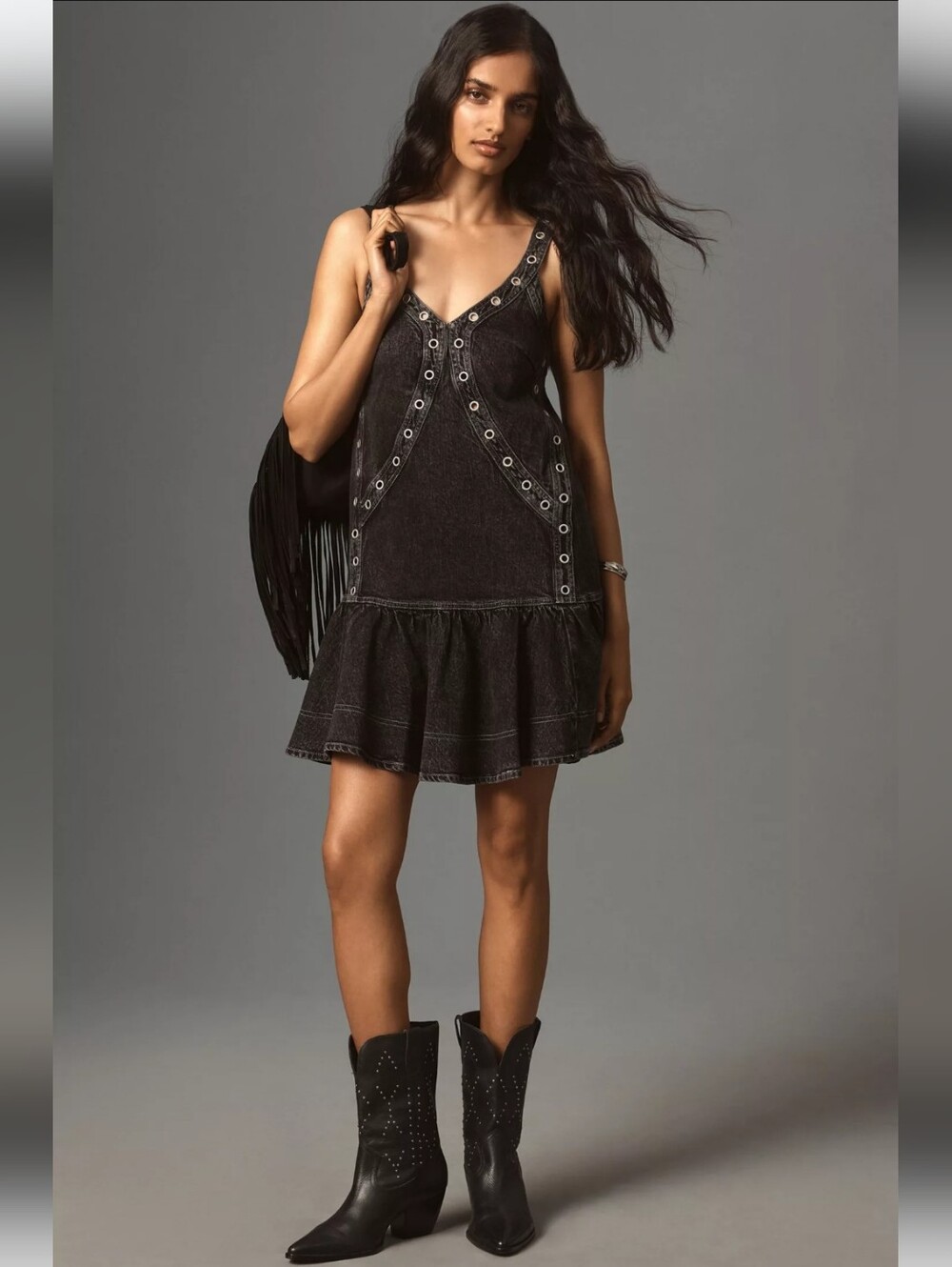 Pilcro Studded Mini Dress